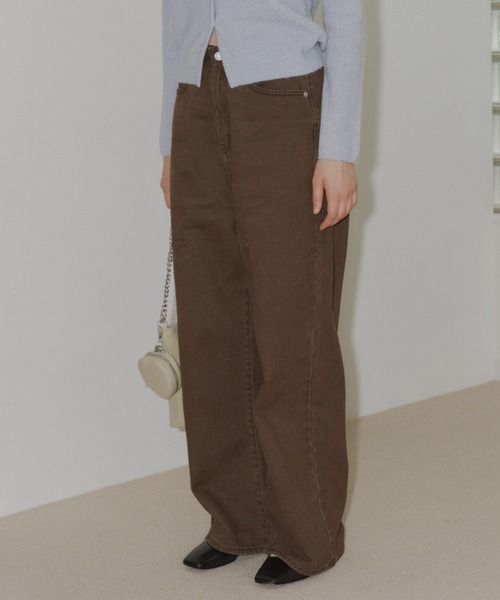 GIUNON バックベルトアジャスタブルデニム GIUNON ジーンズ デニム デニムパンツ back belt adjustable denim