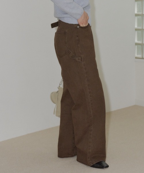 GIUNON バックベルトアジャスタブルデニム back belt adjustable denim / バックベルトアジャスタブルデニム