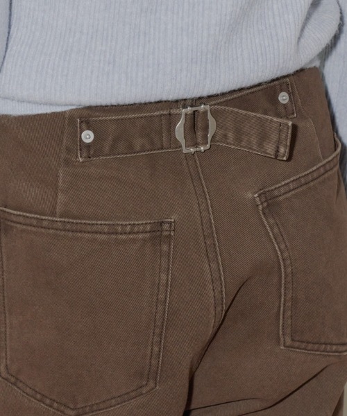 back belt adjustable denim / バックベルトアジャスタブルデニム