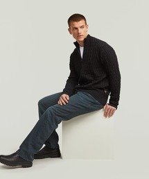 G-STAR | Chain Structure Cardigan Knit/デザイン編みフルジップカーディガンニットセーター(ニット/セーター)