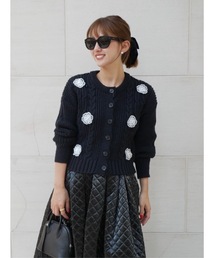 Tシャツ/カットソー カーディガン」に該当するトップスファッション