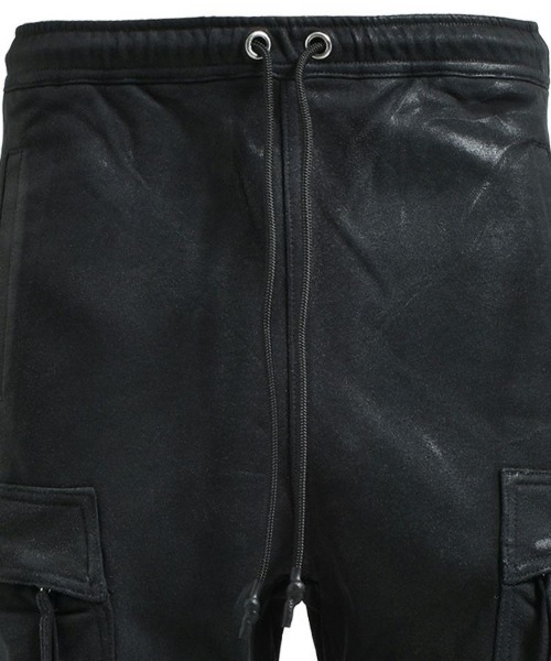 STYLISE（スタイライズ）の「【BREATH】COATING TRIPLE CARGO PANTS / ブラック [BR25AW-P1001]（デニムパンツ・メンズ・ブラック・M）」の7枚目の写真