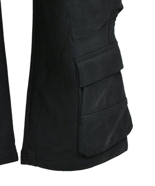 STYLISE（スタイライズ）の「【BREATH】COATING TRIPLE CARGO PANTS / ブラック [BR25AW-P1001]（デニムパンツ・メンズ・ブラック・M）」の9枚目の写真