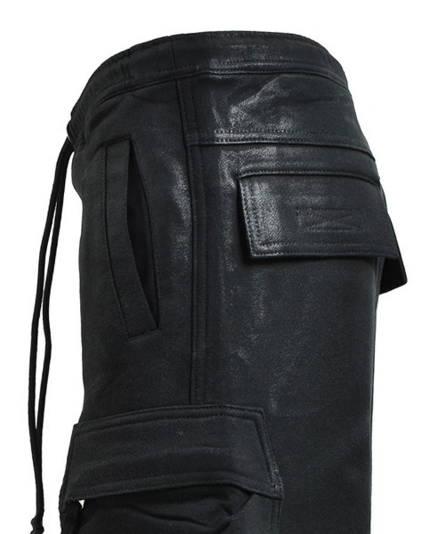STYLISE（スタイライズ）の「【BREATH】COATING TRIPLE CARGO PANTS / ブラック [BR25AW-P1001]（デニムパンツ・メンズ・ブラック・M）」の10枚目の写真