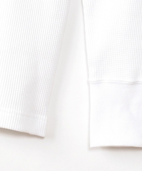 HANES(ヘインズ)の「【Hanes】ヘンリーネックロングスリーブ HM4-S104(Tシャツ/カットソー・レディース・グレー/ブラック/ホワイト・M/L)」の17枚目の写真