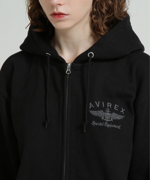 取扱店限定アイテム》LEOPARD VARSITY LOGO PARKA（パーカー）｜AVIREX