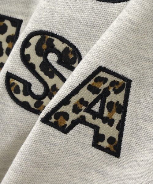 AVIREX（アヴィレックス）の「《取扱店限定アイテム》LEOPARD VARSITY LOGO PARKA（パーカー・レディース・オートミール/ブラック・S/M）」の20枚目の写真