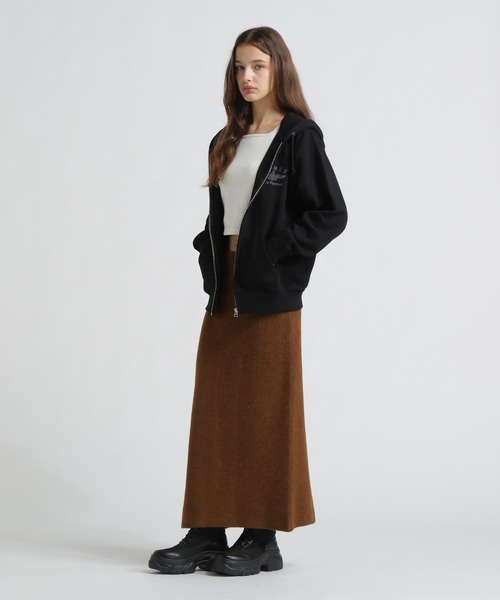 AVIREX（アヴィレックス）の「《取扱店限定アイテム》LEOPARD VARSITY LOGO PARKA（パーカー・レディース・オートミール/ブラック・S/M）」の22枚目の写真