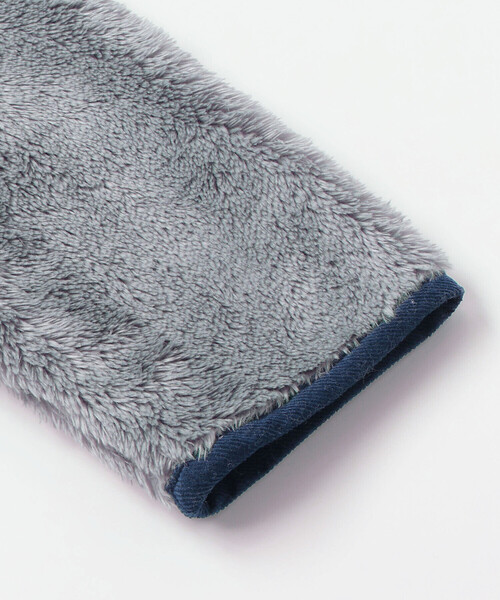 BeBe（ベベ）の「ボア裏ボーダーノーカラーコート(90~100cm)（その他ベビーウェア・キッズ・オフホワイト/グレー・90cm/100cm）」の15枚目の写真