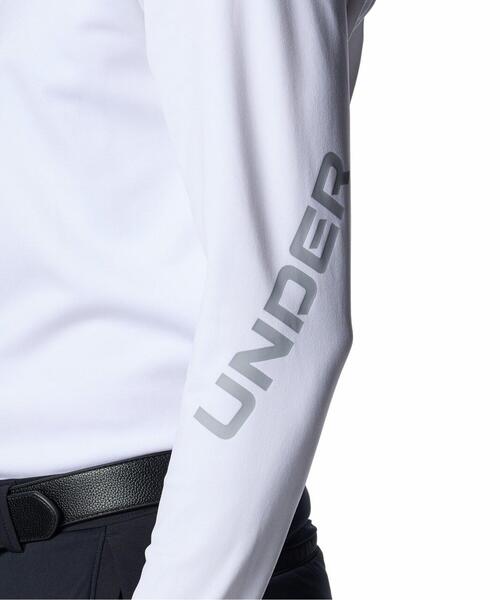 UNDER ARMOUR(アンダーアーマー)の「UAドライブ コールドウェザー プロ ロングスリーブ モックネック シャツ(ゴルフ/メンズ)(ポロシャツ・メンズ・ホワイト・XL/M/L)」の5枚目の写真