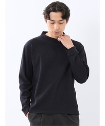m.f.editorial | 【ロンT インナー】m.f.エディトリアル メンズ ウェーブジャガード モックネック長袖Tシャツ(Tシャツ/カットソー)