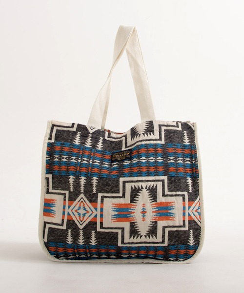 PENDLETON（ペンドルトン）の「PENDLETON ペンドルトン HARDING JAQUARD TOTE ハーディング ジャガード トートバッグ（トートバッグ・レディース・チャコール/レッド・FREE）」の4枚目の写真