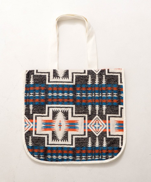 PENDLETON（ペンドルトン）の「PENDLETON ペンドルトン HARDING JAQUARD TOTE ハーディング ジャガード トートバッグ（トートバッグ・レディース・チャコール/レッド・FREE）」の13枚目の写真
