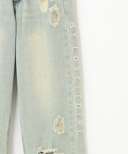 by LOVEiT（バイラビット）の「サイド切り替えダメージデニム（デニムパンツ・キッズ・サックスブルー/ブルー・120cm/140cm/150cm/160cm/130cm）」の8枚目の写真