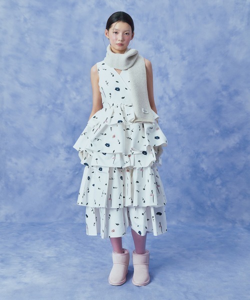 ROCKFISH WEATHERWEAR（ロックフィッシュウェザーウェア）の「NEW FLUFFY SCARF（マフラー・レディース・ネイビー/ライトグレー/ピンク/クリーム/グレー/スカイブルー/ライラック/ベージュ/レッド/ブラウン・FREE）」の15枚目の写真