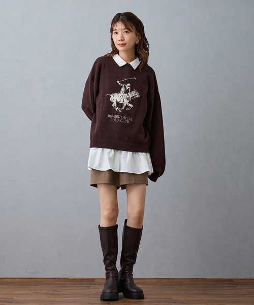 NICOLE CLUB(ニコル クラブ)の「ペプラムデザインブラウス(シャツ/ブラウス・レディース・チャコール/オフホワイト/サックスブルー・MEDIUM)」の7枚目の写真