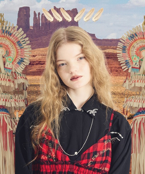 ROSE BUD別注】INDIA IS BEAUTIFUL/FLANNEL CAMISOLE DRESS