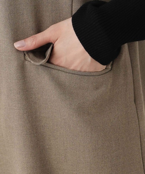 GLOBAL WORK（グローバルワーク）の「MATINEE LINE/ウールライク/サロペット/601544（サロペット/オーバーオール・レディース・ベージュ/ブラウン系9/ブラック・MEDIUM/LARGE）」の22枚目の写真