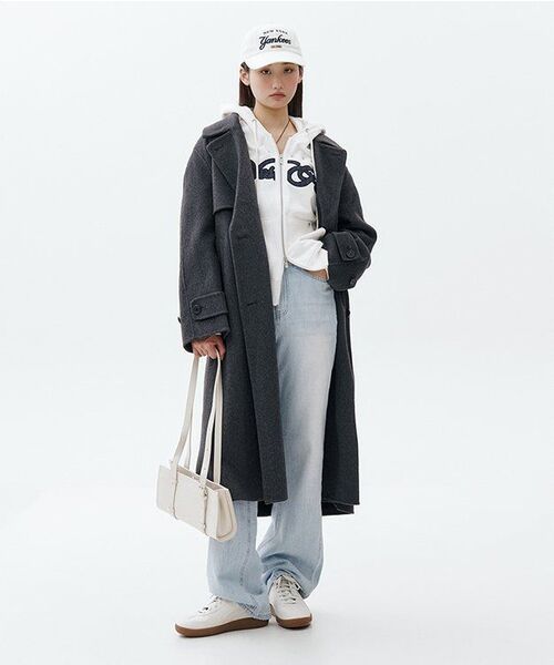 ILLIGO(イリゴ)の「チェックアプリケフードジップアップホワイト(パーカー・レディース・その他・SMALL/MEDIUM)」の6枚目の写真