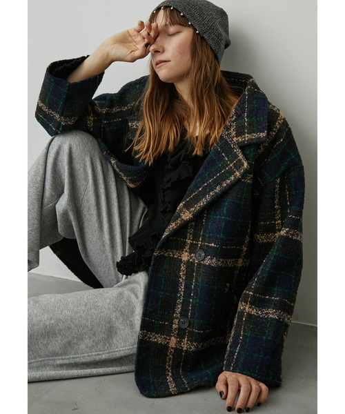 uyu.(ウユ)の「フロントフリルリブニットトップス(Tシャツ/カットソー・レディース・ホワイト/ブラック/ブラウン・FREE)」の19枚目の写真