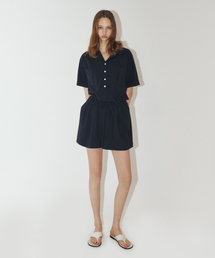 AKIRA NAKA ♡ ジャンプスーツ ネイビー オールインワン Dickies（ディッキーズ） T/Cストレッチツナギ D-766 SS〜5L Dickies