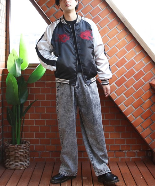 ８(eight)（エイト）の「スカジャン/昇龍（スカジャン・メンズ・グレー/ブラック/チャコール・MEDIUM/X-LARGE/LARGE）」の21枚目の写真