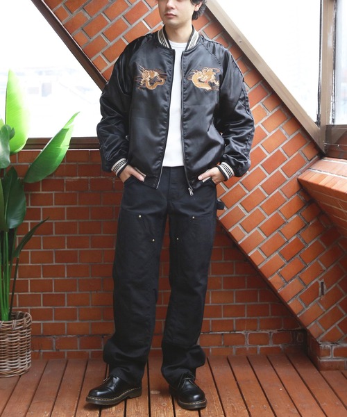 ８(eight)（エイト）の「スカジャン/昇龍（スカジャン・メンズ・グレー/ブラック/チャコール・MEDIUM/X-LARGE/LARGE）」の10枚目の写真