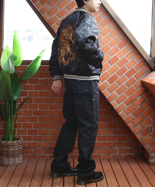 ８(eight)（エイト）の「スカジャン/昇龍（スカジャン・メンズ・グレー/ブラック/チャコール・MEDIUM/X-LARGE/LARGE）」の16枚目の写真