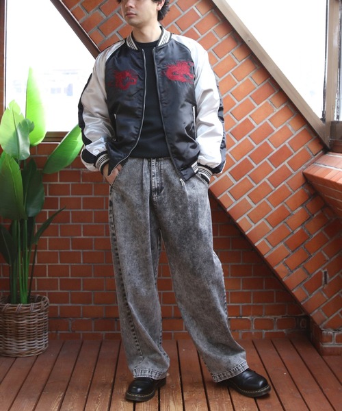 ８(eight)（エイト）の「スカジャン/昇龍（スカジャン・メンズ・グレー/ブラック/チャコール・MEDIUM/X-LARGE/LARGE）」の22枚目の写真