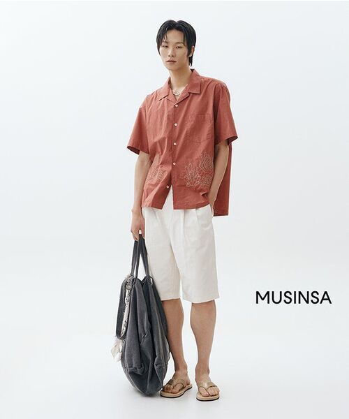 FRIZMWORKS(フリズムワークス)の「CORAL NEEDLEWORK HALF SHIRT _ BRICK(シャツ/ブラウス・メンズ・その他・SMALL/MEDIUM/LARGE/X-LARGE)」の9枚目の写真