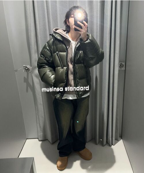 MUSINSA STANDARD（ムシンサスタンダード）の「リブニットフードパーカー [ヘッダーベージュ]（ニット/セーター・メンズ・その他・MEDIUM/LARGE/X-LARGE/XX-LARGE）」の10枚目の写真