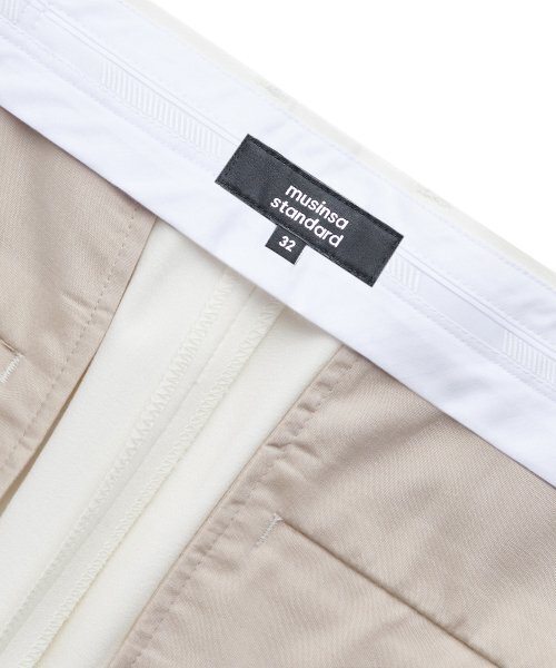 MUSINSA STANDARD（ムシンサスタンダード）の「軽量セミワイド隠しバンディングスラックス[クリーム]（スラックス・メンズ・その他・27/28/29/38/42/36/34/30/26/40）」の8枚目の写真