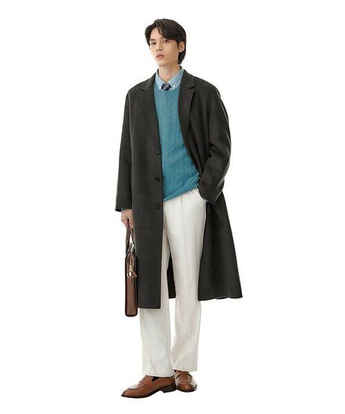 MUSINSA STANDARD（ムシンサスタンダード）の「軽量セミワイド隠しバンディングスラックス[クリーム]（スラックス・メンズ・その他・27/28/29/38/42/36/34/30/26/40）」の11枚目の写真