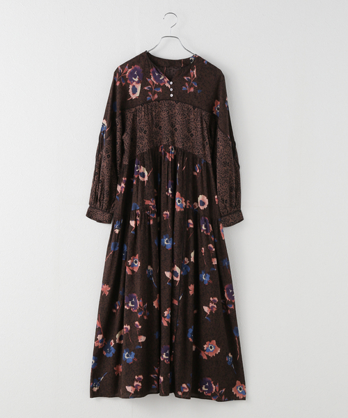 セール】手洗い可 / パッチワークプリントワンピース（ワンピース