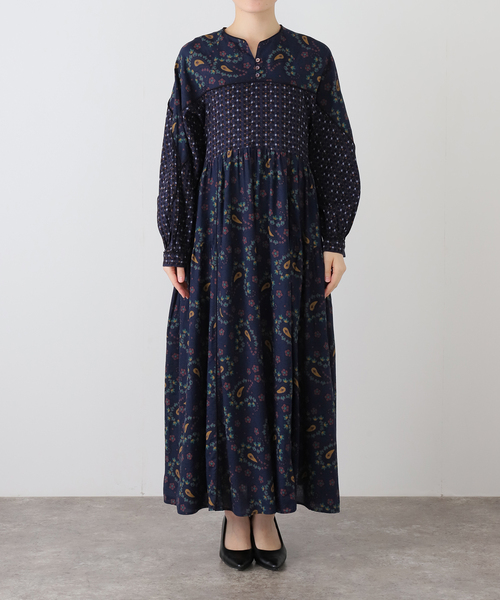 手洗い可 / パッチワークプリントワンピース（ワンピース）｜B.C STOCK