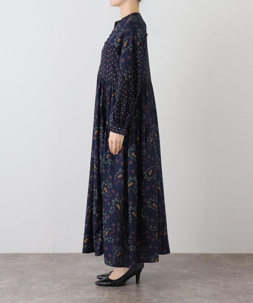 セール】手洗い可 / パッチワークプリントワンピース（ワンピース