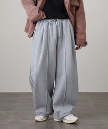 ATELANE（アテレーン）の「ATELANE CVC裏起毛タックワイドイージーパンツ（スウェットパンツ・メンズ）」