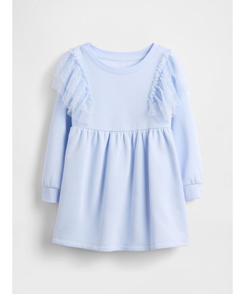 GAP（ギャップ）の「チュール スウェットワンピース (幼児・ベビー)（ワンピース・キッズ・ブルー/ピンク・100cm/90cm/95cm/110cm/70cm/105cm/80ｃｍ）」の3枚目の写真