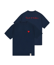 [UNISEX]図面ハートバックロゴバンファルティ_ネイビー