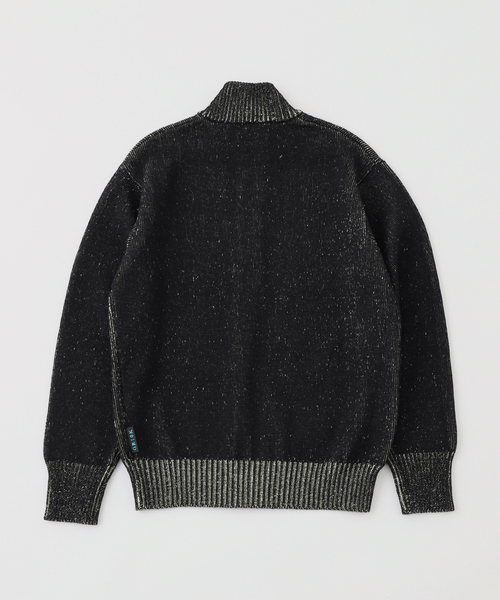PULP/417EDIFICE（パルプフォーワンセブンエディフィス）の「GR10K / ジーアールテンケー AIMLESS COMPACT KNIT FULL ZIPPED SWEATER（カーディガン/ボレロ・メンズ・ブラック・SMALL）」の7枚目の写真