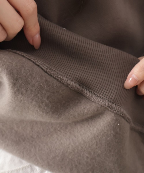 SpRay（スプレイ）の「裏起毛カフェおばけスウェット（スウェット・レディース・ブルー/アイボリー/カーキ/オートミール/スミクロ・FREE）」の15枚目の写真