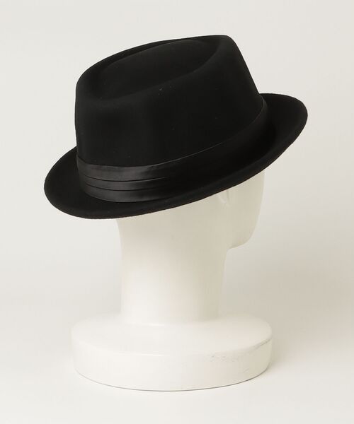 BRIXTON（ブリクストン）の「【BRIXTON】STOUT PORK PIE（ハット・メンズ・ブラック・MEDIUM/LARGE）」の2枚目の写真
