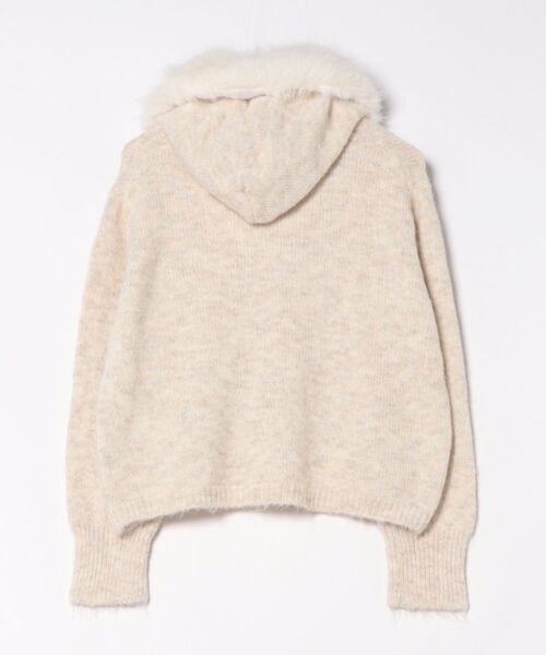 Nia（ニア）の「Nia(ニア)/ボリュームファー　ポンポン付き　ニットトップス（ニット/セーター・レディース・ブラウン/グレー/アイボリー・FREE）」の11枚目の写真