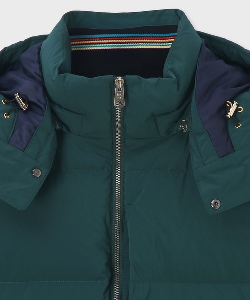 Paul Smith（ポールスミス）の「”Cropped Logo” ダウンジャケット / 253128 649Z（ダウンジャケット/コート・メンズ・ブラック/グリーン・SMALL/MEDIUM/LARGE/X-LARGE/L2）」の3枚目の写真
