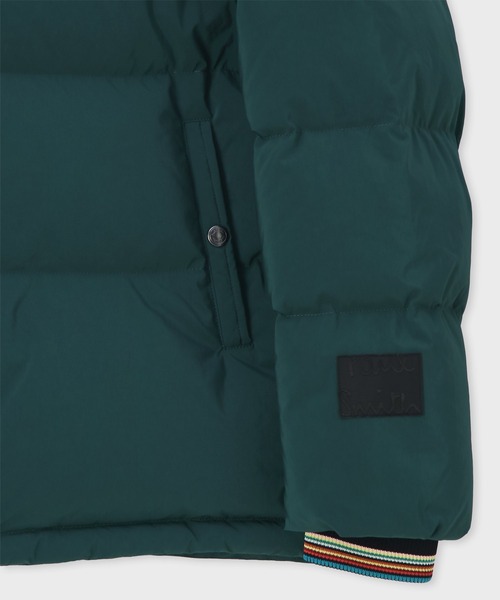 Paul Smith（ポールスミス）の「”Cropped Logo” ダウンジャケット / 253128 649Z（ダウンジャケット/コート・メンズ・ブラック/グリーン・SMALL/MEDIUM/LARGE/X-LARGE/L2）」の5枚目の写真