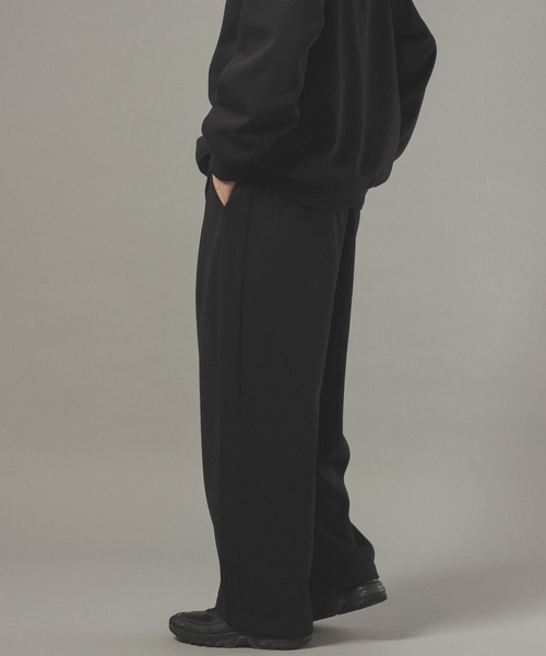 RAGEBLUE（レイジブルー）の「ボンディングスウェットワイドパンツ【セットアップ対応】（スウェットパンツ・メンズ・レッド/グレー系その他/ブラック・MEDIUM/LARGE）」の22枚目の写真