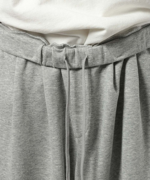 RAGEBLUE（レイジブルー）の「ボンディングスウェットワイドパンツ【セットアップ対応】（スウェットパンツ・メンズ・レッド/グレー系その他/ブラック・MEDIUM/LARGE）」の4枚目の写真