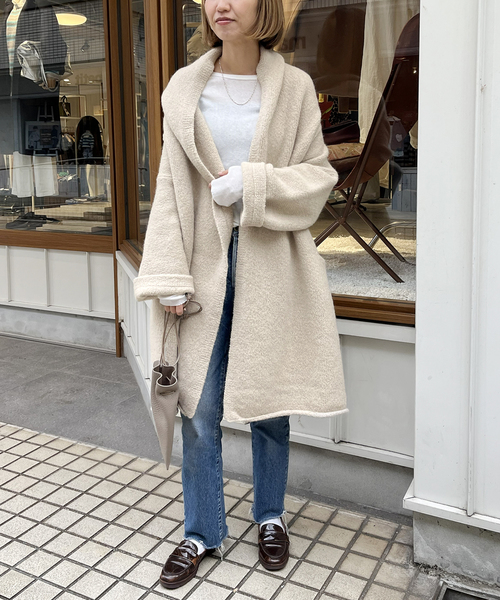 FRAMeWORK(フレームワーク)の「LAUREN MANOOGIAN CAPOTE コート(その他アウター・レディース・ベージュ/キャメル・FREE)」の4枚目の写真