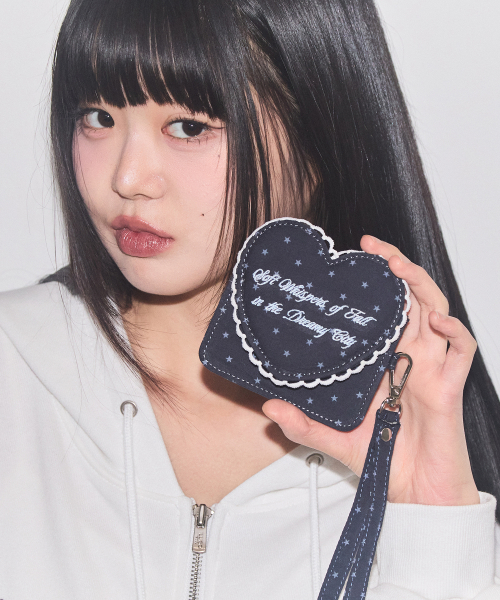 ILLIGO（イリゴ）の「ハートフレームカード財布ネイビー（札入れ/マネークリップ・レディース・その他・OS）」の3枚目の写真