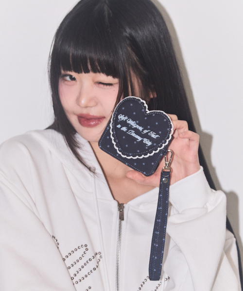 ILLIGO（イリゴ）の「ハートフレームカード財布ネイビー（札入れ/マネークリップ・レディース・その他・OS）」の5枚目の写真